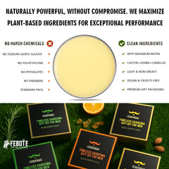 FEBOTE natural oils soften coarse hairs for smoother beards