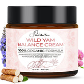 FeeMeFee Wild Yam Cream bottle showing organic hydration for skin