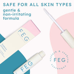 FEG brow serum nightly use supports gradual fullness
