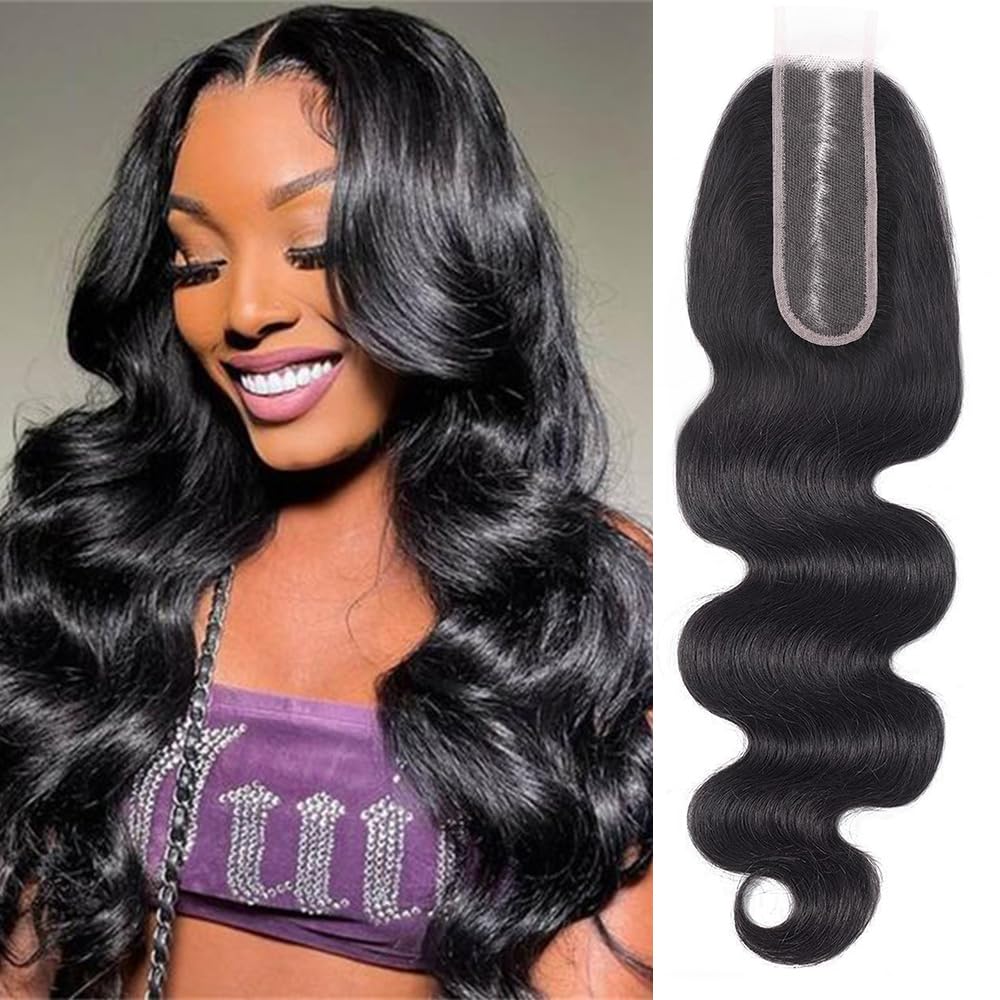FEHOKA Brazilian 2x6 HD transparent lace closure with body wave for natural blending