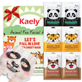 FeiCuiYun animal character kids masks pack for playful spa sessions.