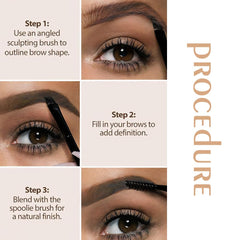 Included double-ended brush enables precise application and shaping