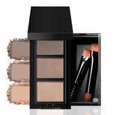 FeiCuiYun eyebrow powder kit in light medium brown compact for precise shaping
