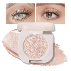 FeiCuiYun glitter shimmer eye shadow palette packaging for on-the-go touch-ups.