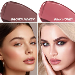 FeiCuiYun honey tint sheer swatches on lips for subtle buildable color.