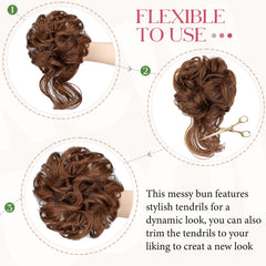 FeidyLong ponytail extension enabling quick, versatile updos for busy days