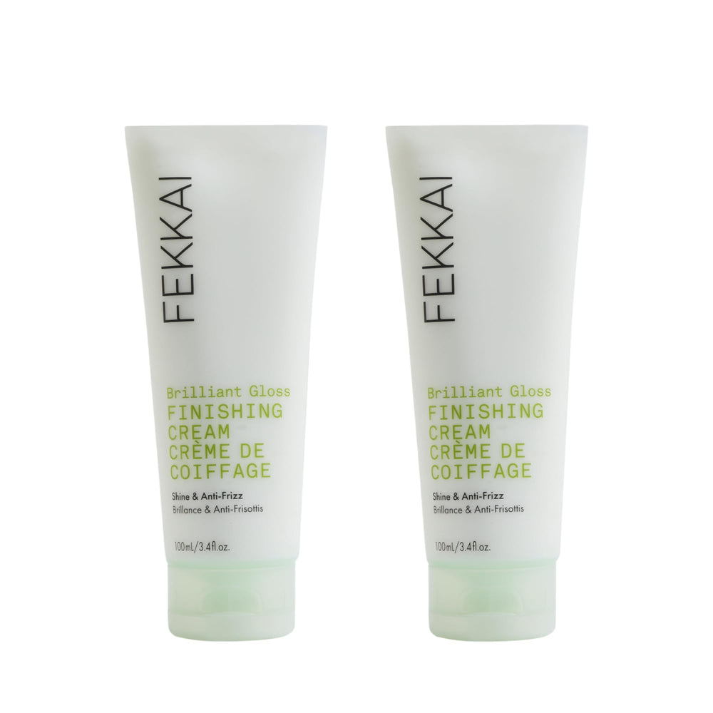 Fekkai Brilliant Gloss Multi-Tasker bottle with sulfate-free formula for smooth, shiny hair.