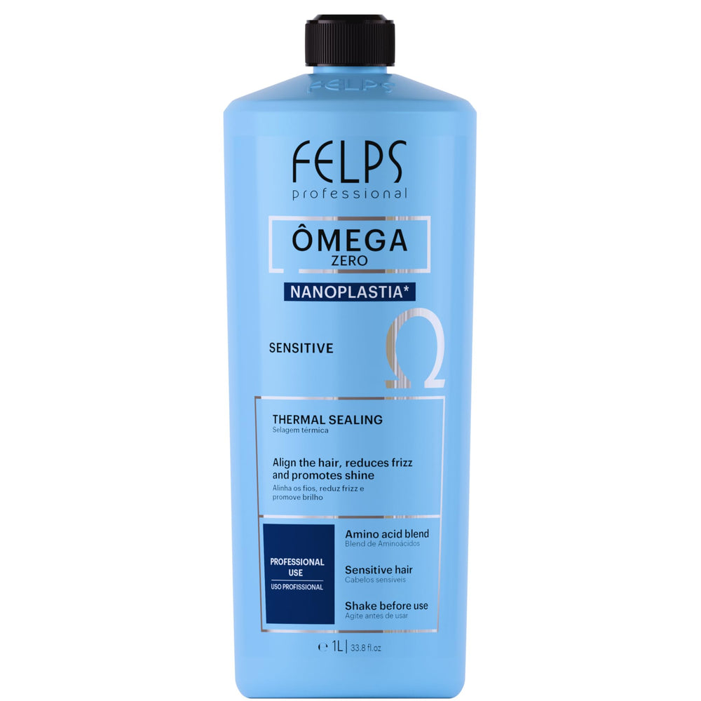 Felps Omega Zero bottle ready for daily use, smooths and refreshes dry hair.