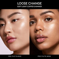 Application close-up of Demi'Glow reveals seamless glide for glow.