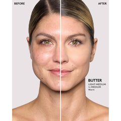 Fenty Beauty Pro FiltR Butter dust-on-cheek shows natural blur