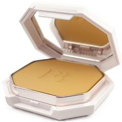 Close-up of compact design with mirror for on-the-go touch-ups