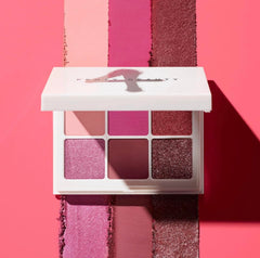 Fenty Beauty Snap Shadows Rose shimmer shades close-up for radiant glow