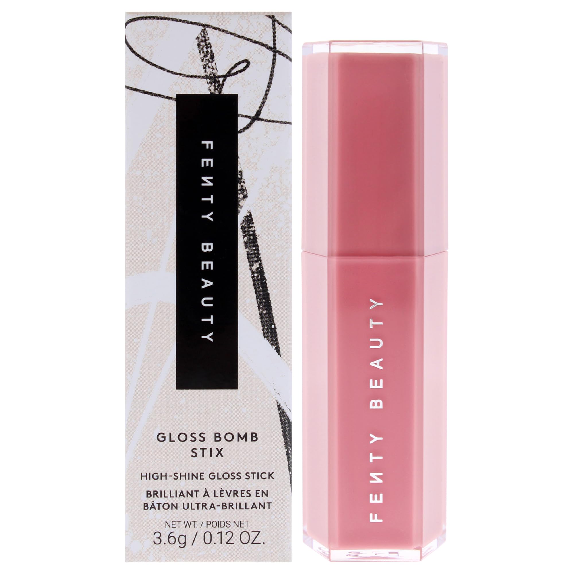 Fenty Beauty Gloss Bomb Stix offre une brillance éclatante et une couleur vibrante pour lèvres.