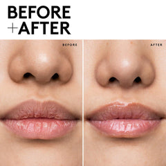 Fenty Skin Plush Puddin' Lip Mask on lips for plump definition.
