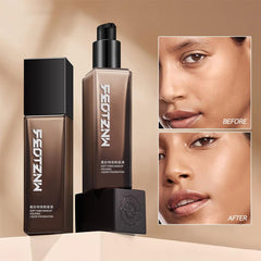 Feotznw Flawless Finish texture close-up highlights creamy, blendable formula that minimizes texture.