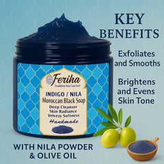 Feriha Moroccan Hammam routine scene with traditional soap in use