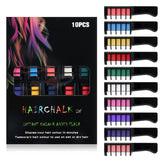 Festive Hair Chalk Combs purple shade for temporary color on light hair.