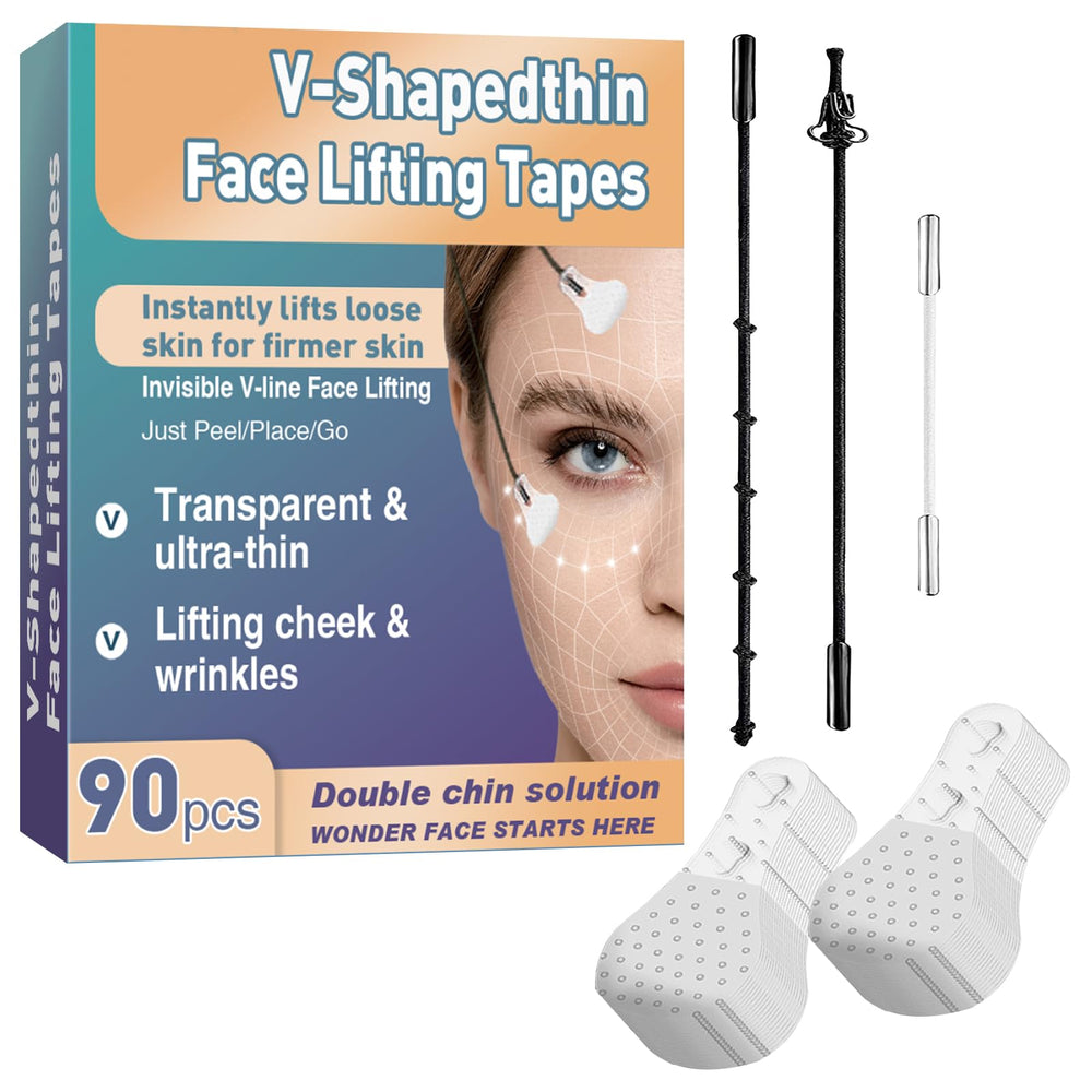 Feulover face lift tape pack with ultra-thin film for seamless makeup blending.