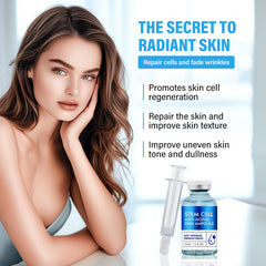 Feulover serum glow on model skin indicating radiance and smoothness.