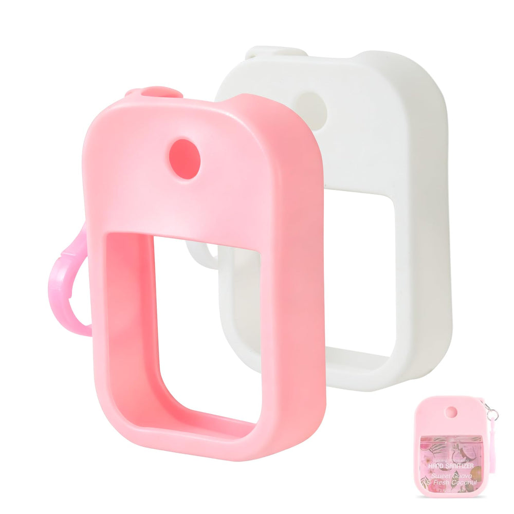 Fevbcnrj Wish sanitizer case white with secure fit for easy access on the go