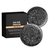 FFENG PEI black shampoo bar packaging highlights natural ingredients for daily use.