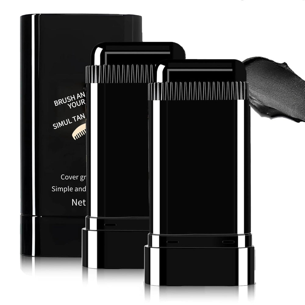 FHH Safe Comb Hair Dye Stick applying even color to roots