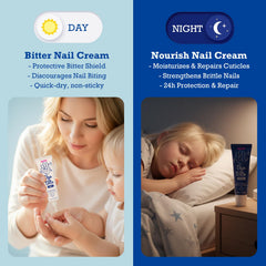 FIAYAF ByeBite 30ml tubes packaging shows compact, travel-friendly nail care.