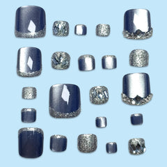 FIEONCIY toe nails with charms embellishments for playful accents.