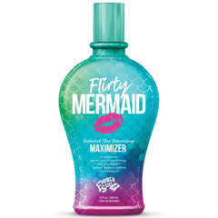 Fiesta Sun Flirty Mermaid Dark Intensifier bottle enhances color and moisturizes skin.
