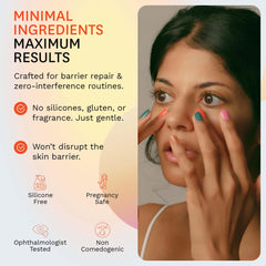 Fig.1 lightweight, non-greasy texture absorbed around the eye area
