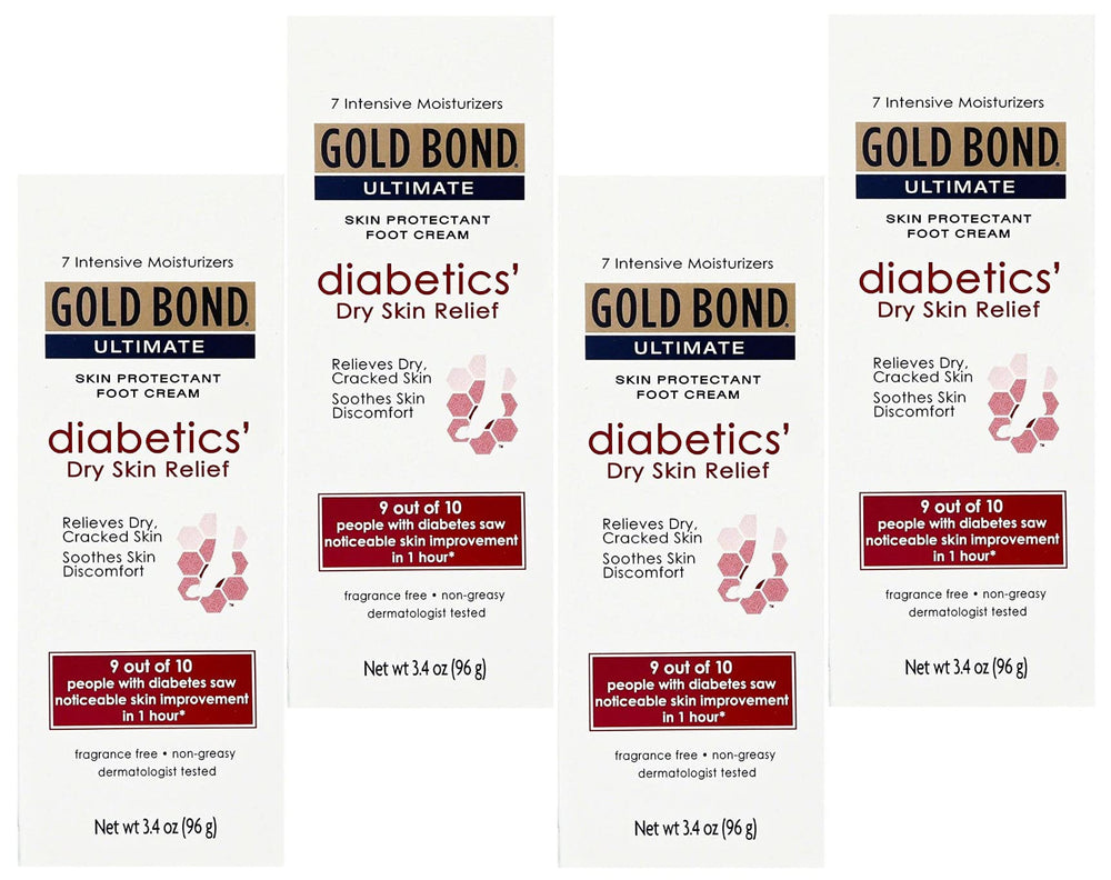 Fiico Gold Bond Foot Cream packaging front view for dry feet hydration