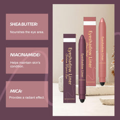 FIJEMYA Eyeshadow Stick sponge blending tip in action for soft shadows.