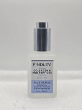 Findley Collagen & Pro Peptides serum bottle for hydration and firming support.