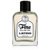 Fine Latigo aftershave bottle pour highlights quick-drying, refreshing finish.