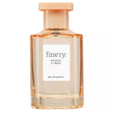 Fine'ry Without a Trace bottle close-up highlighting neroli and cedarwood notes for a refined scent.