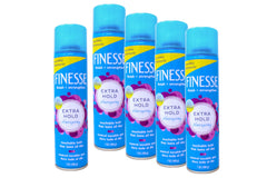 FINESSE Finish Strengthen hairspray bottle offers lasting hold and moisture.