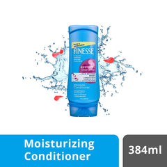 Finesse Moisturizing Conditioner bottles side view with ergonomic grip