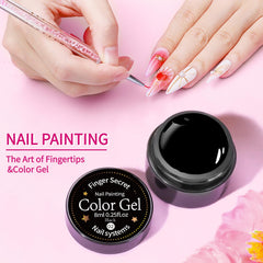 Finger Secret base coat, top coat, and Magic Mirror finish