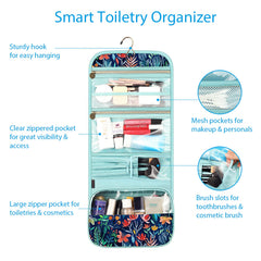 FINTIE Jungle Night toiletry bag unfolded size for larger items