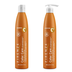 Firenze Professional Color Care Bundle shampoo bottle demonstrates color-safe cleansing for blonde hair