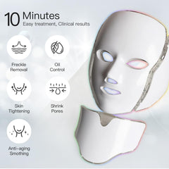 Close-up of Firmosa LEDs on the mask during therapy.