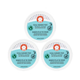 First Aid Beauty facial radiance pads packaging highlights compostable, eco-friendly design.