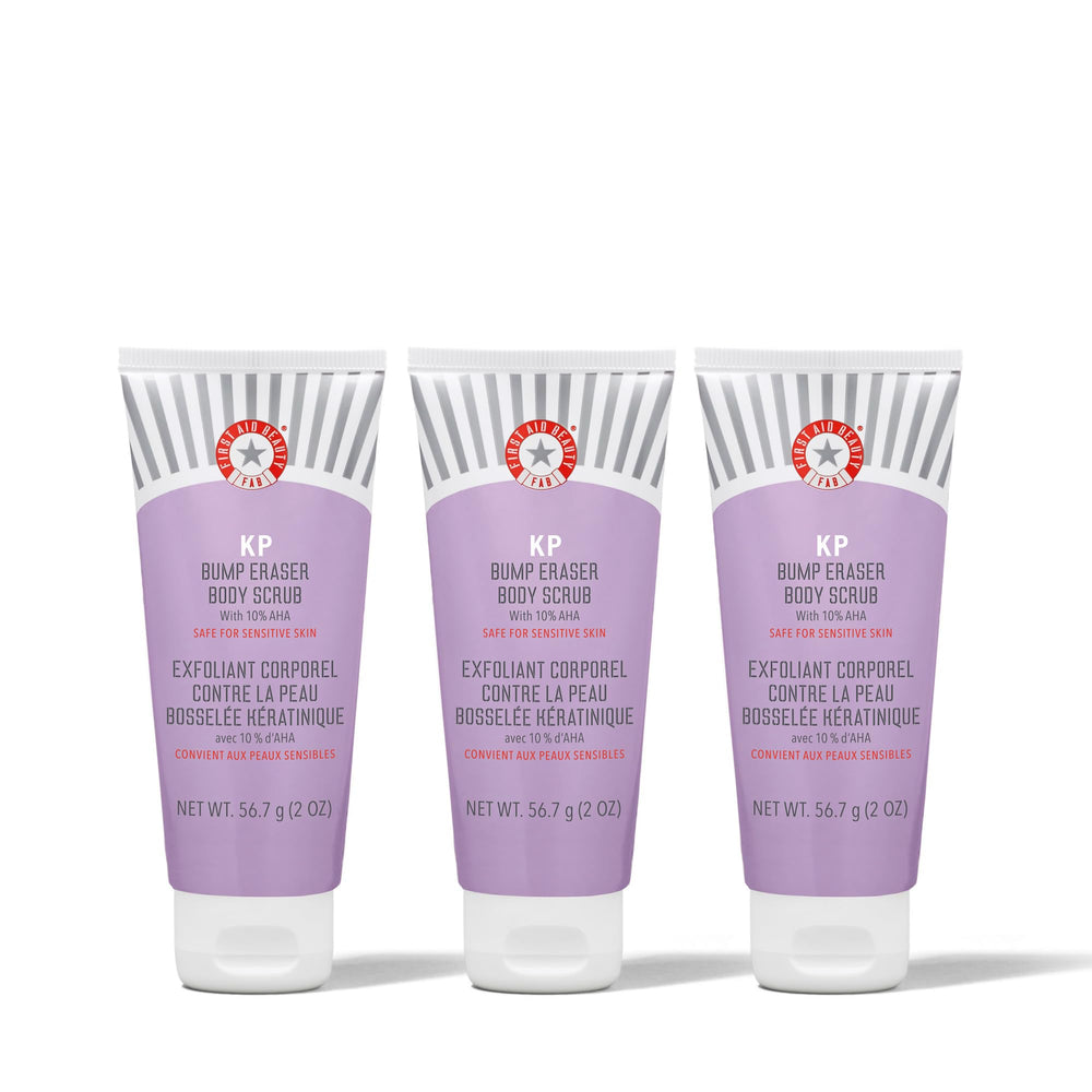 First Aid Beauty KP Bump Eraser packaging front signaling smoother skin