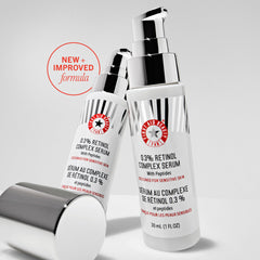 First Aid Beauty Retinol Complex Serum dropper close-up, showing precise application.