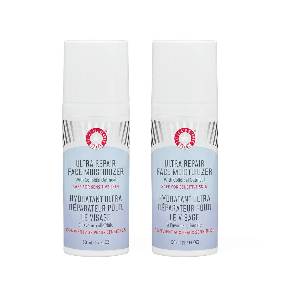First Aid Beauty Ultra Repair bottle showing lightweight hydration for daily use