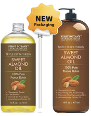 First Botany Almond Oil on skin demonstrates lightweight hydration and quick absorption.