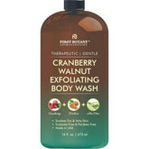 First Botany Cranberry Walnut body wash bottle showcases natural cleansing for daily skin care
