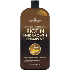 First Botany Hair Regrowth Shampoo bottle – sleek packaging for daily cleansing and freshness.