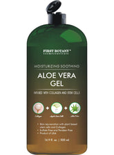First Botany pure aloe bottle for quick skin hydration and soothing relief.