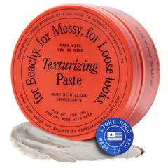 Firsthand Supply texturizing paste bottle highlights natural finish and easy hold.